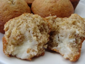 Banana-Cream-Cheese-Filled-Muffins-inside