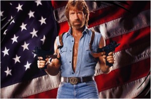 Guns are as American as Apple Pie and Chuck Norris