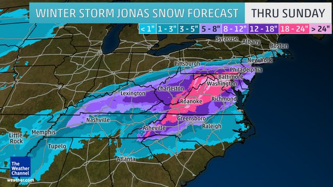 Winter Storm Jonas Photo: The Weather Channel